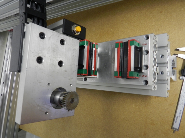 Y-axis misaligned - HIWIN HG20 Linear guide